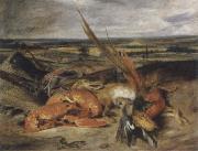 Style life with lobster Eugene Delacroix